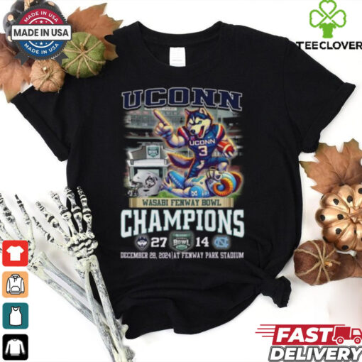 Uconn Huskies Wasabi Fenway Bowl Champions T Shirt