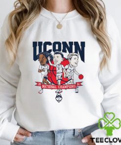 Uconn men's basketball 2024 national champions caricatures shirt 2 Uconn men's basketball 2024 national champions caricatures shirt