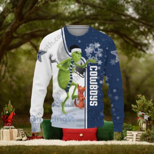 Dallas Cowboys Funny Grinch Ugly Christmas Sweater