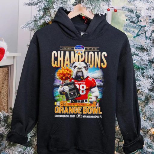 Uga mascot Georgia Bulldogs Champions 63 Orange Bowl hoodie, sweater, longsleeve, shirt v-neck, t-shirt