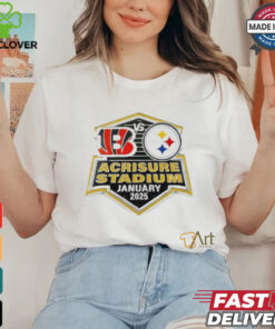 Pittsburgh Steelers Vs Cincinnati Bengals Gameday Acrisure Stadium January 2025 Shirt 2 Pittsburgh Steelers Vs Cincinnati Bengals Gameday Acrisure Stadium January 2025 Shirt