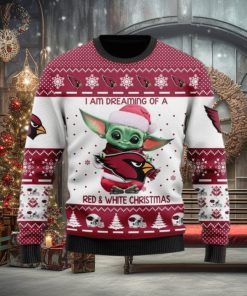 Ugly Baby Yoda Arizona Cardinals For Christmas Ugly Sweater Arizona 3D Baseball Lovers Merry Gift