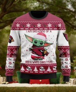 Ugly Baby Yoda Arizona Cardinals For Christmas Ugly Sweater Arizona 3D Baseball Lovers Merry Gift