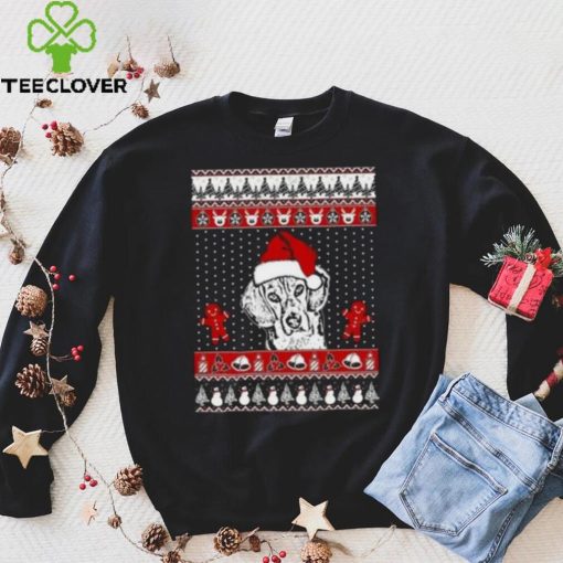 Ugly Beagle Santa Hat Funny Merry Christmas 2023 T Shirt