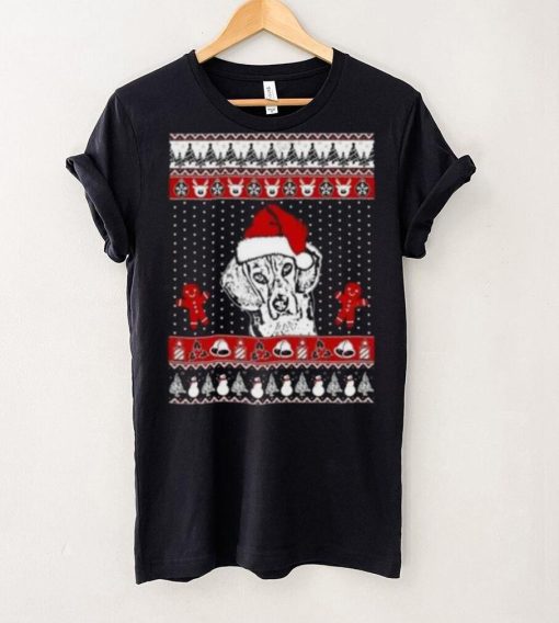 Ugly Beagle Santa Hat Funny Merry Christmas 2023 T Shirt