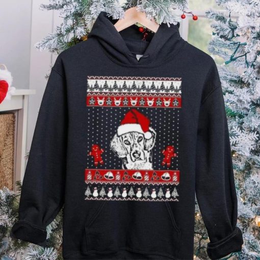 Ugly Beagle Santa Hat Funny Merry Christmas 2023 T Shirt