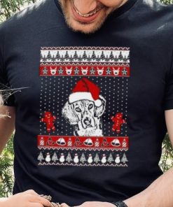 Ugly Beagle Santa Hat Funny Merry Christmas 2023 T Shirt