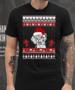 Ugly Beagle Santa Hat Funny Merry Christmas 2023 T Shirt