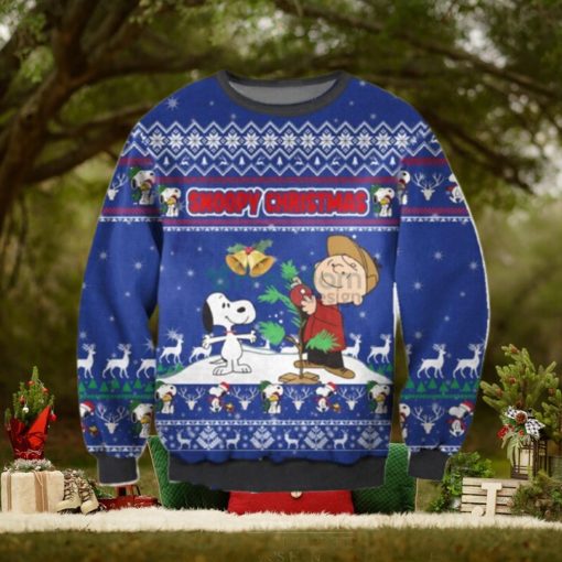 Ugly Charlie Brown & Snoopy Christmas AOP Sweater