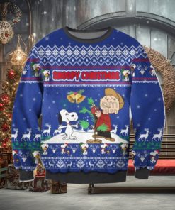 Ugly Charlie Brown & Snoopy Christmas AOP Sweater