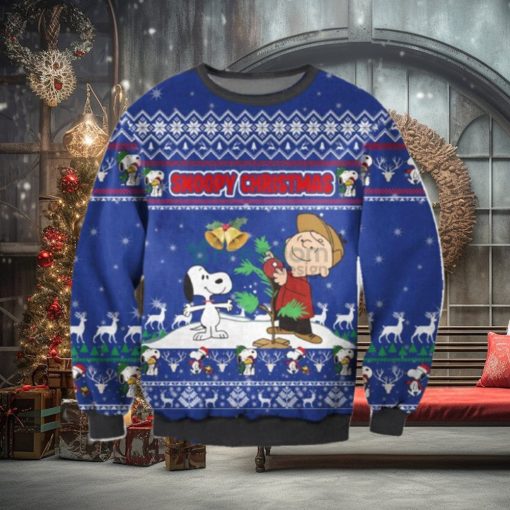 Ugly Charlie Brown & Snoopy Christmas AOP Sweater
