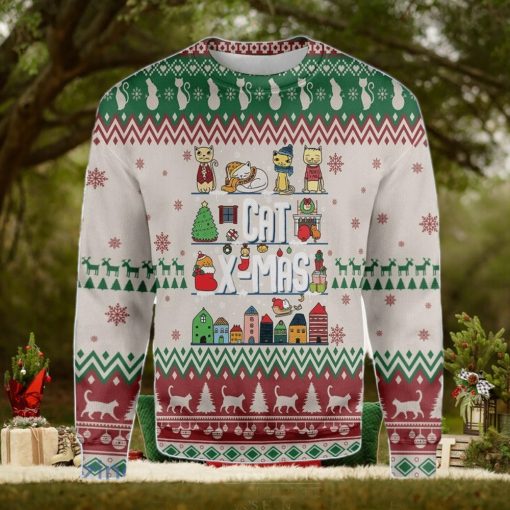 Ugly Christmas Cat Ugly Christmas Sweater Best Gift For Men And Women