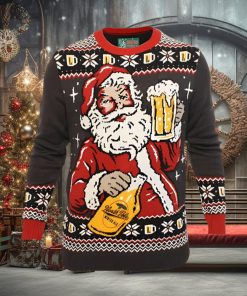 Ugly Christmas Party Sweater Santa Winter Ale Beer Drinking