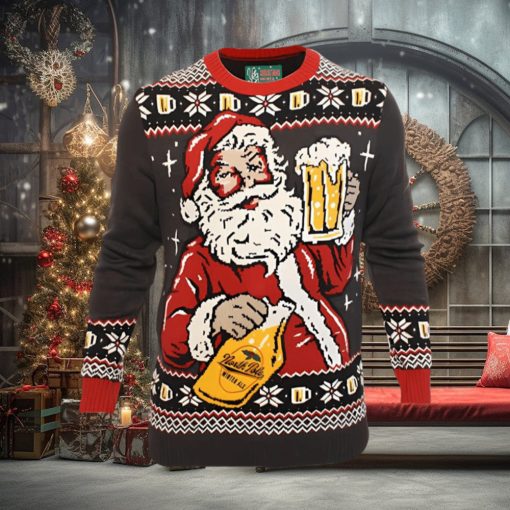 Ugly Christmas Party Sweater Santa Winter Ale Beer Drinking