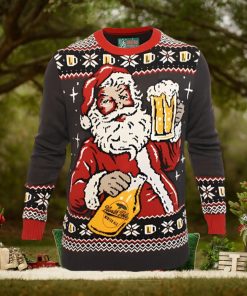 Ugly Christmas Party Sweater Santa Winter Ale Beer Drinking