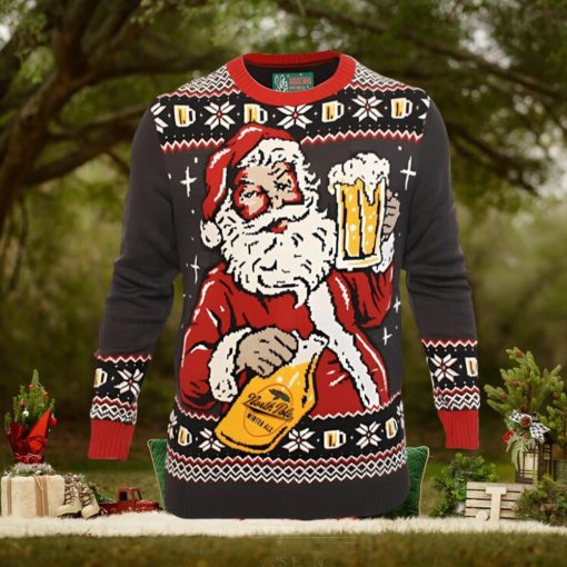 Ugly Christmas Party Sweater Santa Winter Ale Beer Drinking