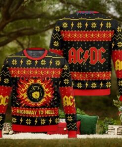 Ugly Christmas Sweater   ACDC Highway to hell