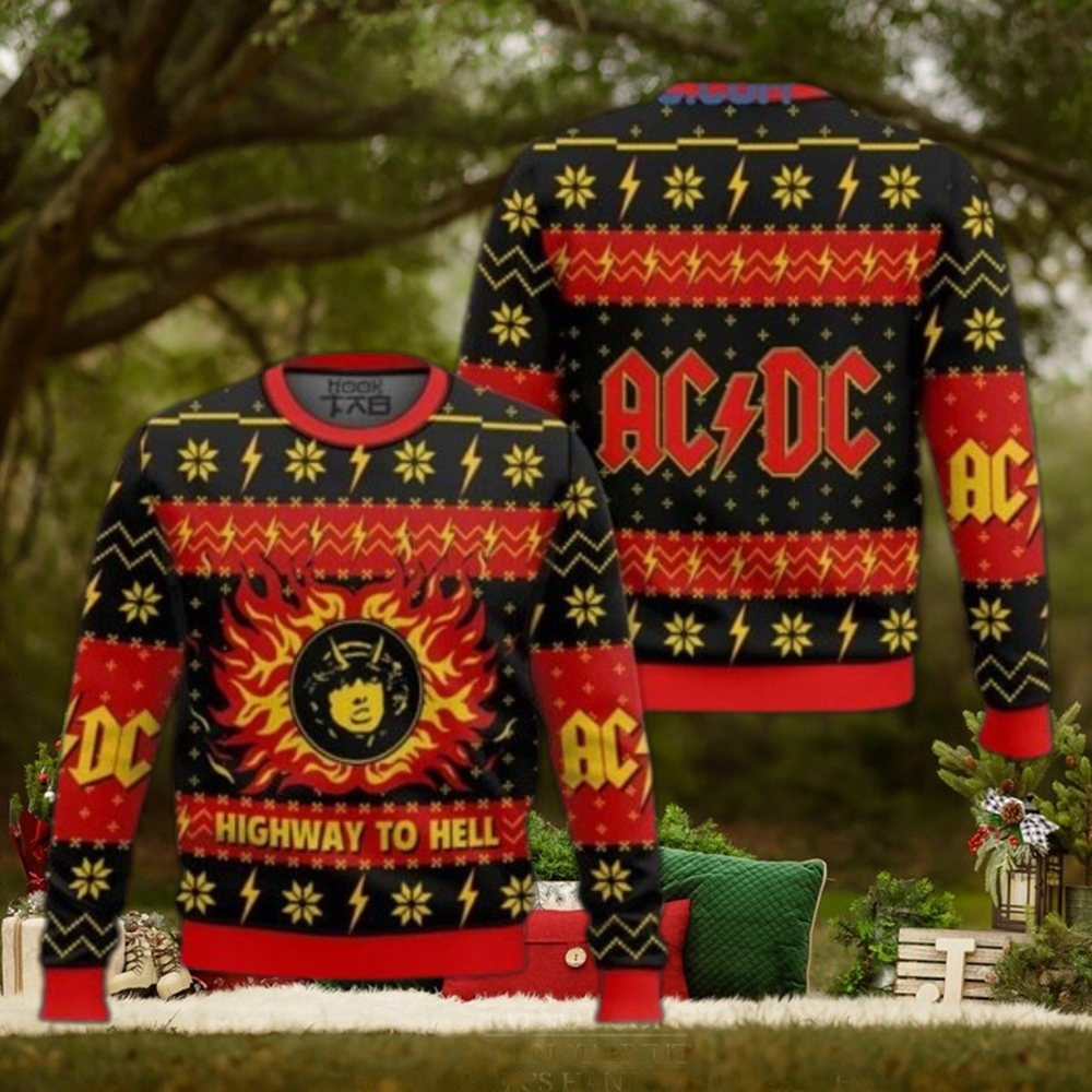 Ugly Christmas Sweater ACDC Highway to hell Ugly Christmas Sweater ACDC Highway to hell
