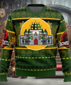 Ugly Christmas Sweater   Bowser Castle Mario Bros