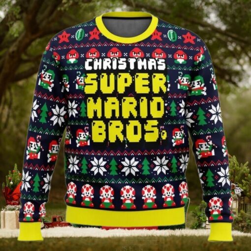 Ugly Christmas Sweater   Christmas Mario Bros.