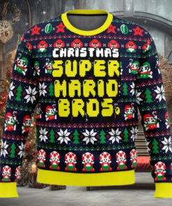 Ugly Christmas Sweater   Christmas Mario Bros.