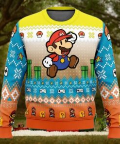 Ugly Christmas Sweater   Mario Adventure of Mario Bros