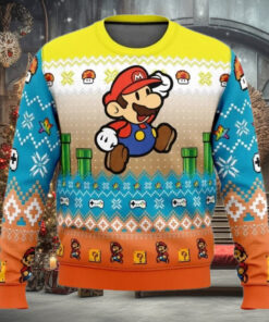 Ugly Christmas Sweater   Mario Adventure of Mario Bros