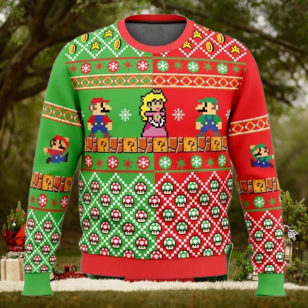 Ugly Christmas Sweater Mario Bros Ugly Ugly Christmas Sweater Mario Bros Ugly