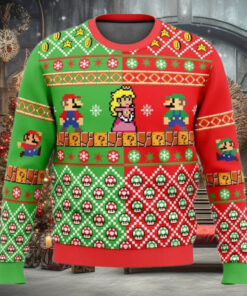 Ugly Christmas Sweater   Mario Bros Ugly