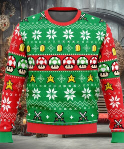 Ugly Christmas Sweater   Mario Bros