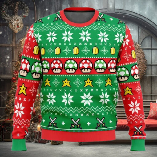 Ugly Christmas Sweater   Mario Bros