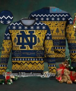 Ugly Christmas Sweater Notre Dame Radiant Notre Dame Gifts For Him