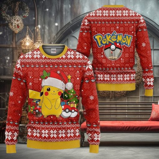 Ugly Christmas Sweater   Pokemon Pikachu
