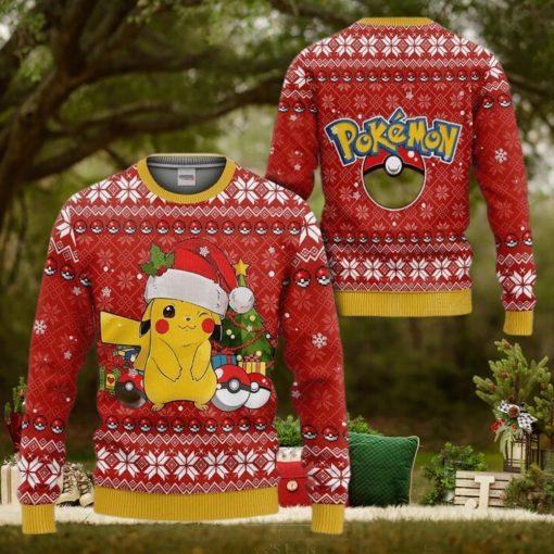 Ugly Christmas Sweater   Pokemon Pikachu