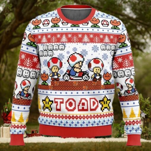 Ugly Christmas Sweater   Toad Mario Bros