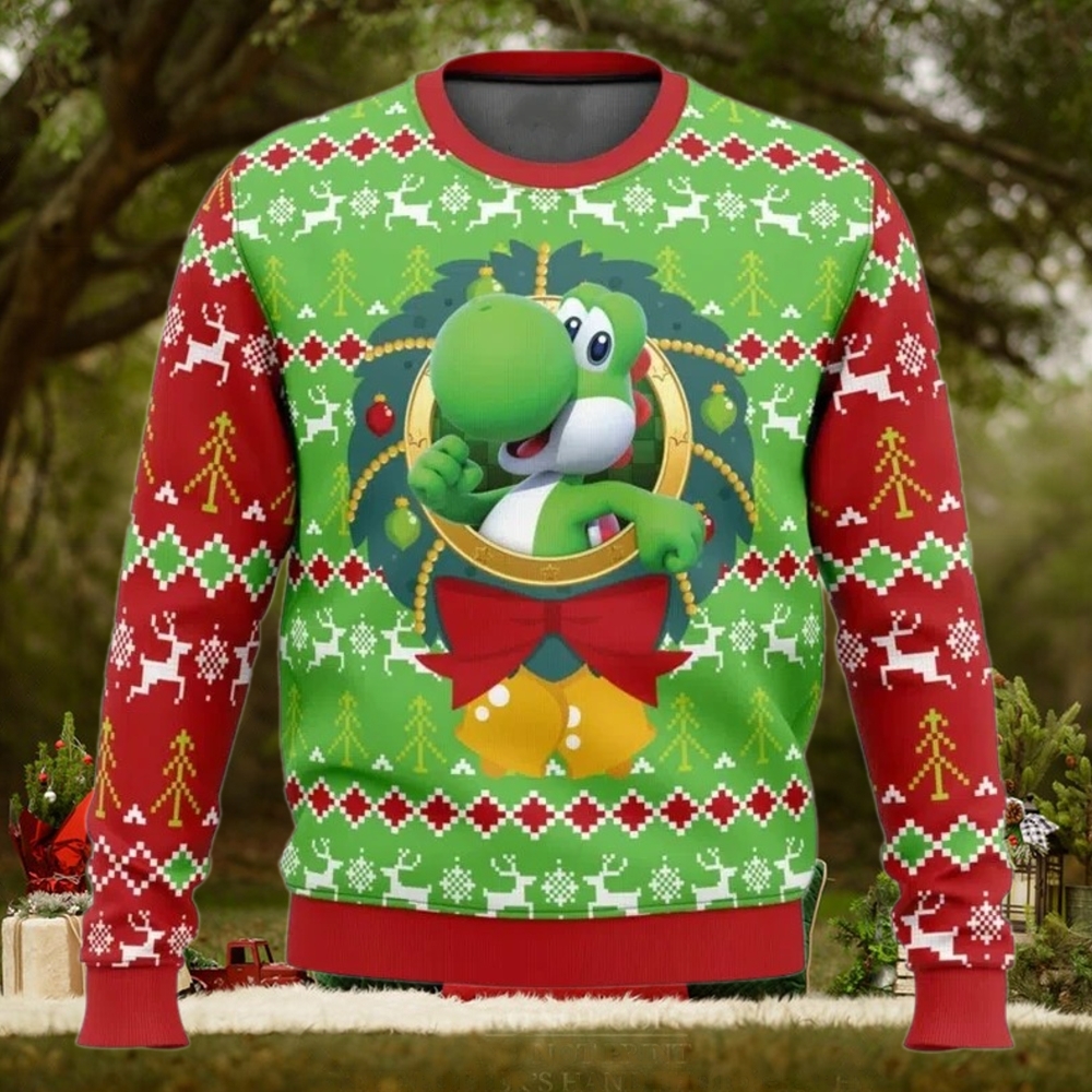 Ugly Christmas Sweater Yoshi Mario Bros Ugly Christmas Sweater Yoshi Mario Bros