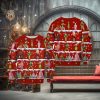 Kansas City Chiefs Skull And Rose Pattern Carolers Halloween Ugly Sweater For Men And Women Gift Christmas