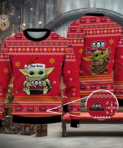 Ugly Sweater Christmas Gift Ideas pep boys Baby Yoda Hug Logo Ugly Christmas Sweater Christmas Gift Ideas