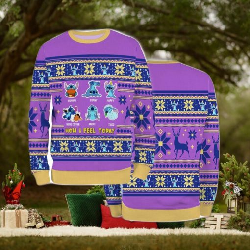 Ugly Sweater Christmas Xmas Stitch Cartoon 3D Sweater