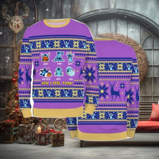 Ugly Sweater Christmas Xmas Stitch Cartoon 3D Sweater