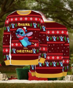Ugly Sweater Christmas Xmas Stitch Cartoon Unisex Men Women Ohana X Mas 3D Sweater