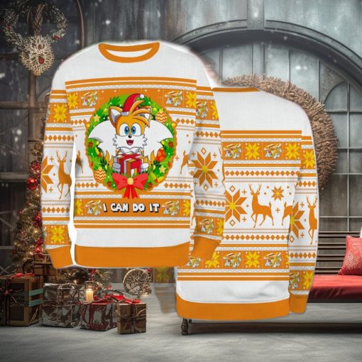 Ugly Sweater Christmas Xmas Tail Sonic Hedgehog Game Cartoon 3D Sweater