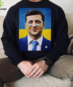Ukraine Flag Ukrainian President Zelensky Hero Grunge Design hoodie, sweater, longsleeve, shirt v-neck, t-shirt