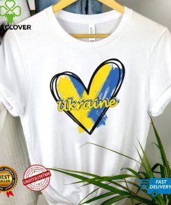 Ukraine Heart Flag Colors Distressed Retro Vintage Tee Shirt T Shirt