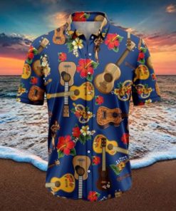 Ukulele Hibiscus Tropical Hawaiian Shirt Gift For Men And Women