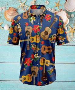 Ukulele Hibiscus Tropical Hawaiian Shirt Gift For Men And Women