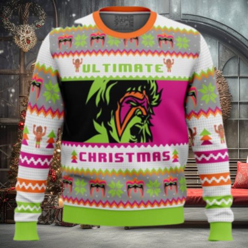 Ultimate Warrior Christmas Pro Wrestling Ugly Christmas Sweater