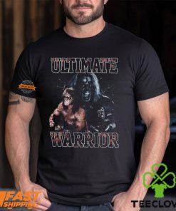 Ultimate Warrior Three Pose Flex Black T shirt