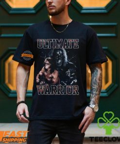 Ultimate Warrior Three Pose Flex Black T shirt