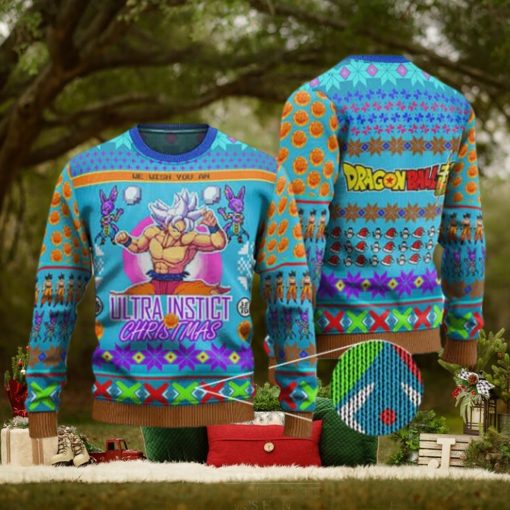 Ultra Instinct Goku & Beerus Ugly Xmas Sweater